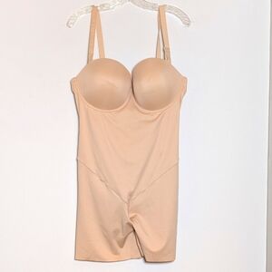 Shapellx Tummy Control Shapewear Butt Lifter Deep V Neck Body Shapewear XXL NWT